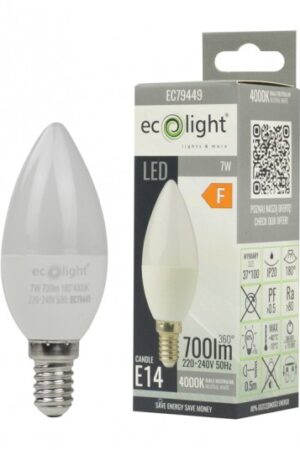 CANDLE E14 7W 4000K 700lm