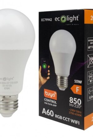 CLASSIC E27 10W RGB CCT 850lm Wifi tuya