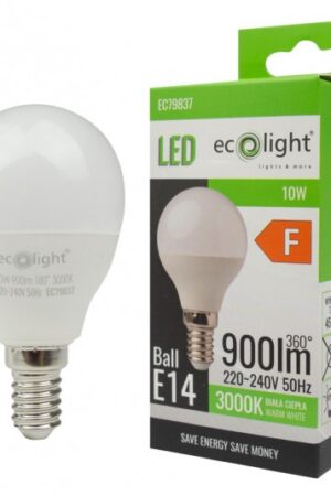 GOLF BALL E14 10W 3000K 900lm