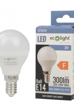 GOLF BALL E14 3W 6500K 270lm