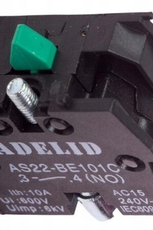 Styk pomocniczy zwierny zielony AS22‑BE101