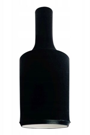 Silikonowa oprawka żarówki E27 czarna dekoracyjna