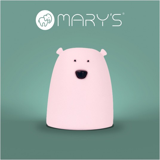 Mary's Lampka LED Miś Mały Różowy RGB+WW/NB