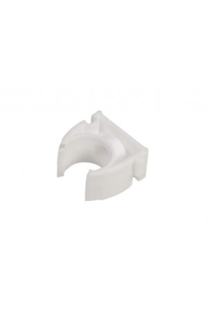 Uchwyt otwarty do rur gładkich U 18 biały 68036