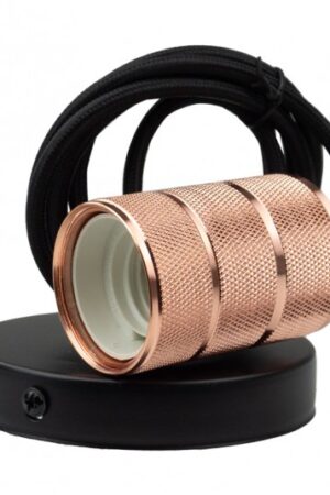 Oprawa sufitowa wisząca 2m E27 różowe złoto