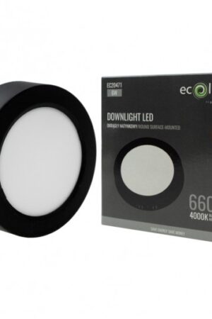 Downlight n/t okrąg 6W 4000K czarny DL-1