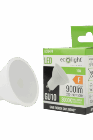 GU10 10W 3000K 900lm