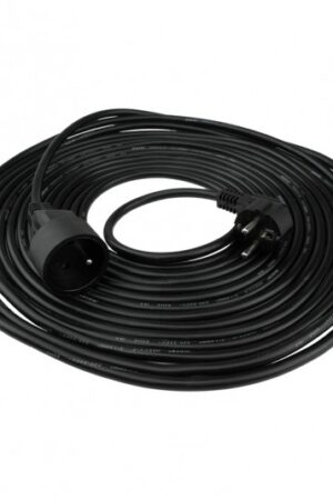Przedłużacz 1 gniazdo 10m z/u 3x1.5mm2 czarny