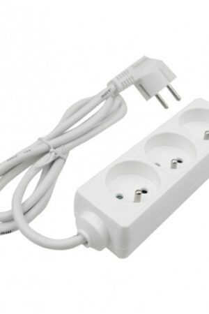 Przedłużacz 3 gniazda 1.5m z/u 3x1.0mm2 biały