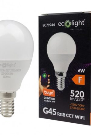 GOLF BALL E14 6W RGB CCT 520lm Wifi tuya