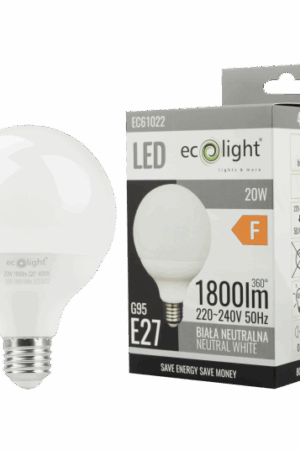 LED G95 E27 20W 4000K