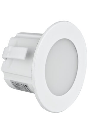 Oprawa schodowa LED okrągła biała