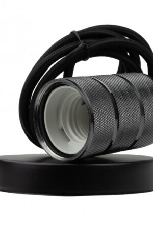 Oprawa sufitowa wisząca 2m E27 Czerń połysk