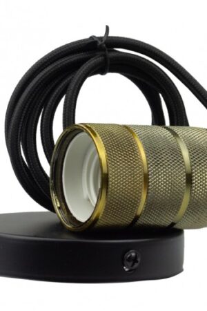 Oprawa sufitowa wisząca 2m E27 Żółta miedź