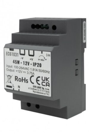 Zasilacz na szynę DIN PREMIUM 12V 45W