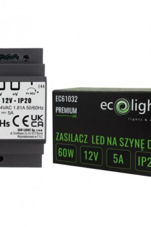 Zasilacz na szynę DIN PREMIUM 12V 60W