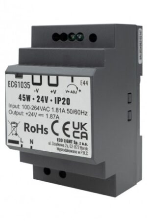 Zasilacz na szynę DIN PREMIUM 24V 45W