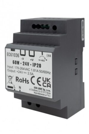 Zasilacz na szynę DIN PREMIUM 24V 60W