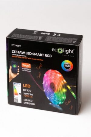 TAŚMA LED SMART ZESTAW 7.2W/m RGB IP20 /5m/