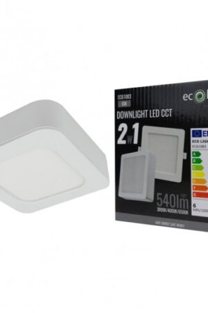 Downlight 6W kwadrat CCT 2w1 biały