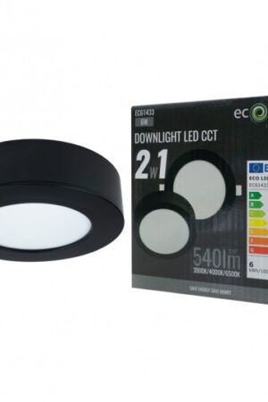 Downlight 6W okrągły CCT 2w1 czarny