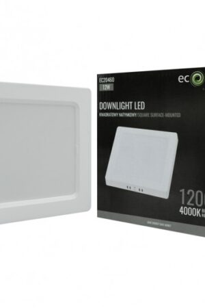 Downlight n/t kwadrat 12W 4000K biały DL-1
