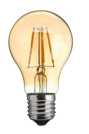 Żarówka LED A60 E27 8W amber retro