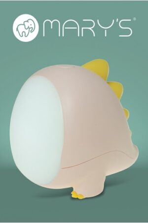 MARY'S lampka nocna LED Dino różowy