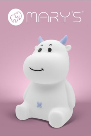 MARY'S lampka nocna LED Krówka niebieska