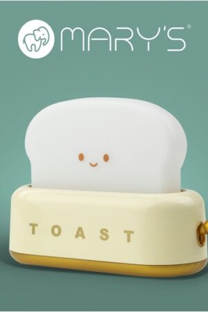 MARY'S lampka nocna LED Toster żółty