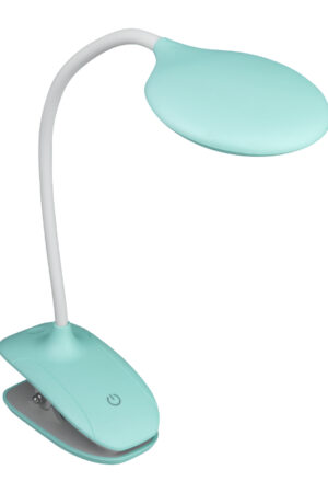 Lampka biurkowa LED z klipsem ładowalna 150lm CCT miętowa