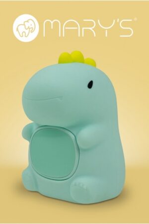 MARY'S lampka nocna LED RGB Dino z budzikiem