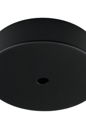 Podsufitka metalowa pojedyncza okrągła czarna