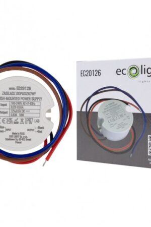 Zasilacz do puszki fi60 0,83A 10W 12V IP67 50x22