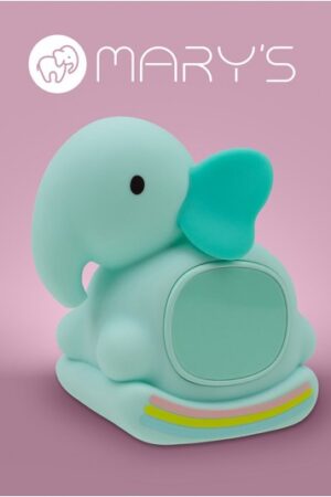 MARY'S lampka nocna z budzikiem Słonik na biegunach