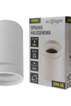 Oprawa Halogenowa OHN-6B n/t okrąg IP20 biała