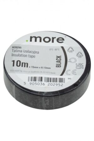Taśma izolacyjna 15mm x 0,13mm czarna 10m