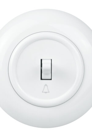 Włącznik dzwonkowy z ramką biały EX1 Electromalt EX1W0020