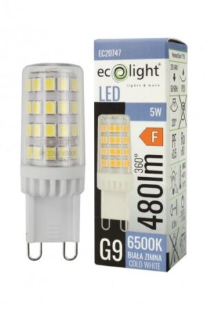 Żarówka LED G9 5W 6500K 480lm