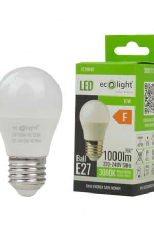Żarówka LED GOLF BALL E27 10W 3000K 1000lm