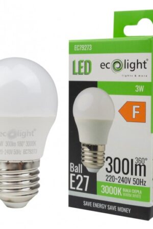 Żarówka LED GOLF BALL E27 3W 3000K 300lm