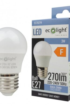 Żarówka LED GOLF BALL E27 3W 6500K 300lm