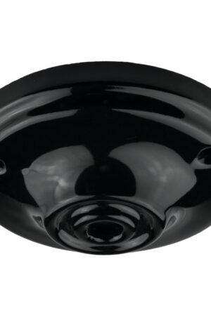 Podsufitka ceramiczna okrągła czarna