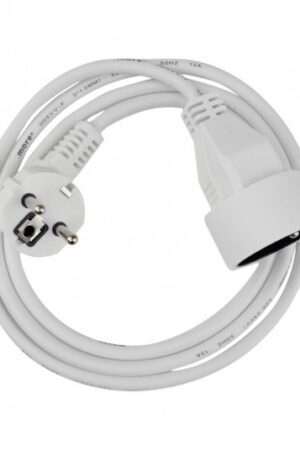 Przedłużacz 1 gniazdo 1.5m 3x1.0mm2 biały