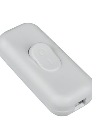 Przełącznik klawiszowy przelotowy ON/OFF 2,5A biały