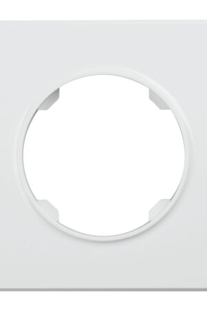 Ramka pojedyncza biała OVAL