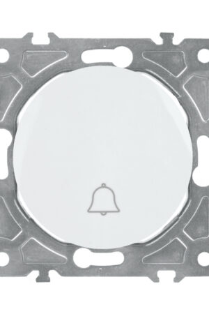 Włącznik dzwonkowy biały OVAL