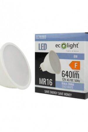 Żarówka LED MR16 8W 12V 6500K 720lm