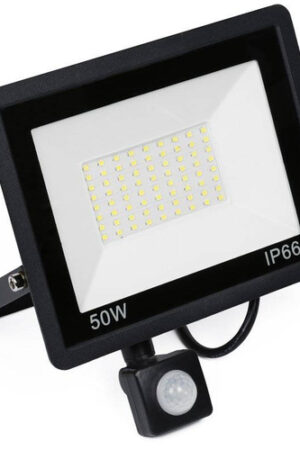 Naświetlacz LED 50W z czujnikiem ruchu i zmierzchu 4750lm 220V