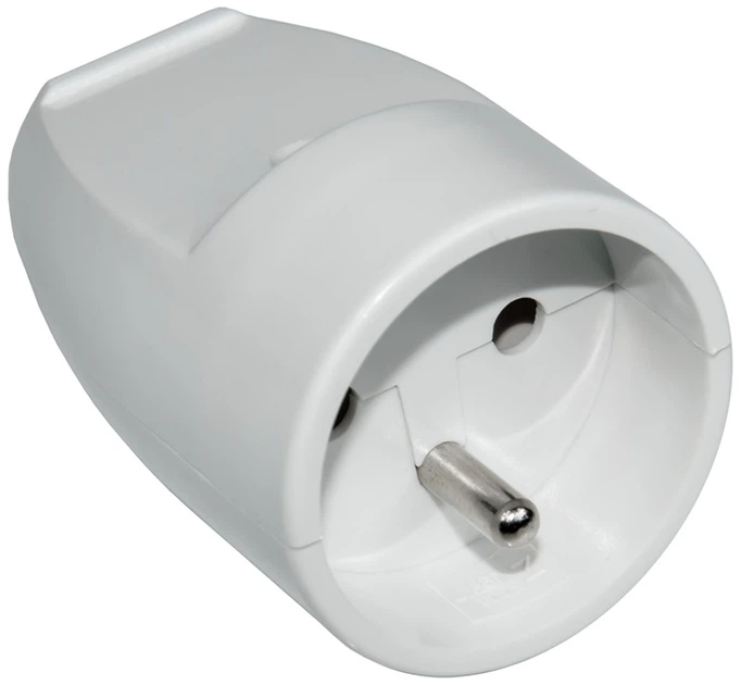 Gniazdo prądowe 2P+Z 230V 16A białe